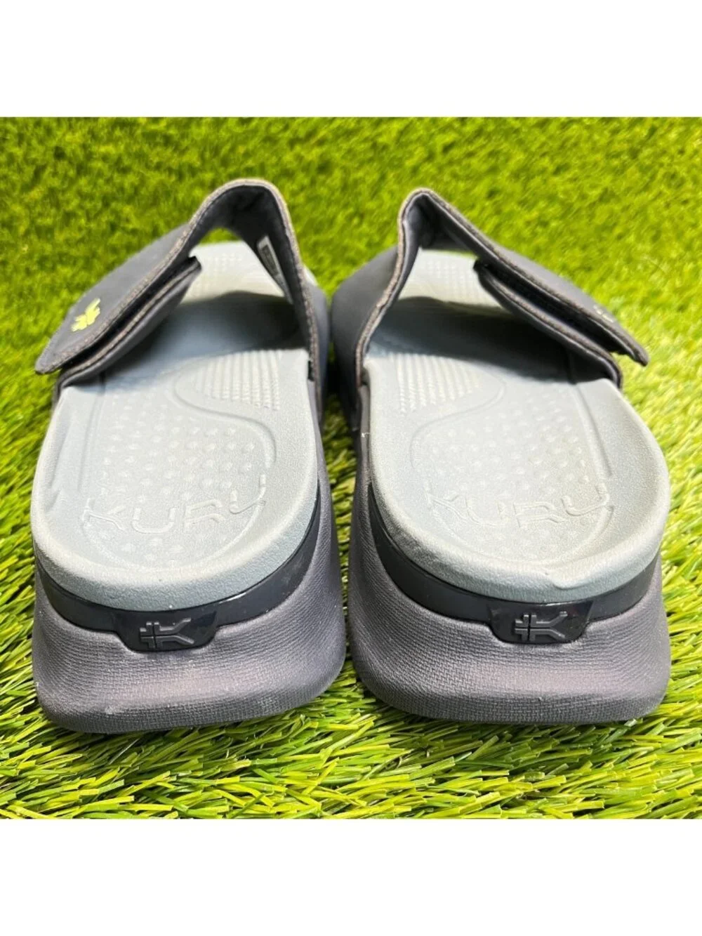 Kuru Moment Mens Size 7 Navy Blue Beach Walking Outdoor Slip On Slide Sandals